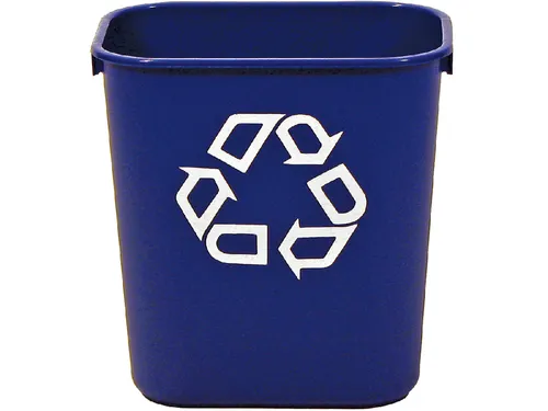 Papierbak Rubbermaid recycling medium 26 Liter blauw