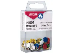 Punaises, Couleurs Assorties, Boîte Suspendue Plastique De 50 Pièces