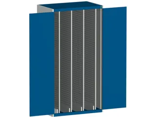 verticale kast,HxBxD 2000x1050x650mm,deur m. perforaties - 2