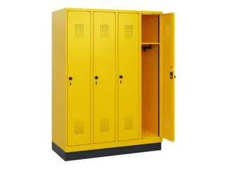 schoollocker,HxBxD 1630x1200x500mm,4vak,vak B 300mm,draaigrendel - 1