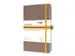 Cahier Linescape A5 brun ligné couverture rigide