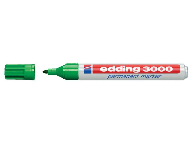 Viltstift edding 3000 rond groen 1.5-3mm | EddingMarker.nl
