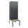 locker met bank,HxBxD 1950x600x815mm,2vak,vak B 300mm,draaigrendel