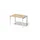 In hoogte verstelbaar bureau,HxBxD 650-850x1200x800mm,blad esdoorn
