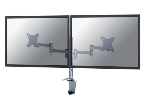 Monitorarm FPMA-D1330D 2 Schermen tot 27 Inch Klem en doorvoer Zilver