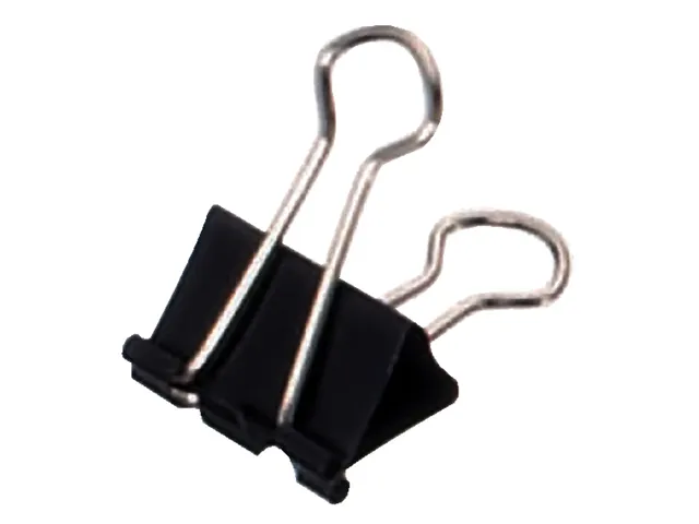 Papierklem MAUL 213 foldback 19mm capaciteit 7mm zwart