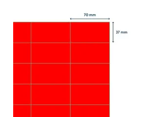 Etiket Rillprint 70x37mm fluorrood 2400 etiketten - 3