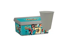 IEZZY Koffiebeker 180ml herbruikbaar Wauw 150 stuks grijs