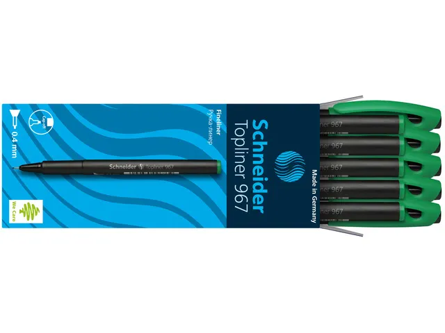Fineliner Schneider Topliner 967 0,4 mm groen