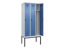 locker voor scheiding van kleding,HxBxD 2120x900x500mm,3vak