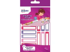 Mini Naametiket Roze/paars 30 stuks