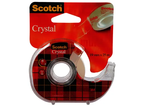 Plakband Scotch 600 19Mmx25M Crystal Clear + Handafroller