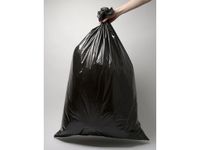 Afvalzakken, 60x80 cm, 60 liter, zwart, 20 afvalzakken per rol