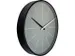 Wandklok nXt Gray Ø 40cm grijs streepaanduiding
