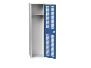 Lockerkast 2000x525x550mm 1 vak, ventilatiedeur, RAL5010 - 1