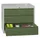 ladekast 600x715x600mm 3laden cilinderslot RAL7035 front RAL6011