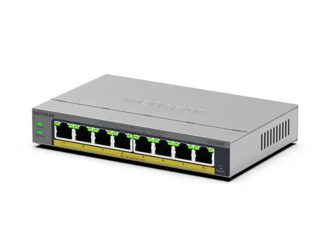 NETGEAR GS108EP, Managed, L2/L3, Gigabit Ethernet (10/100/1000)