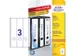 Etiquettes pour dos classeur 297x61mm Blanc 75 étiquettes