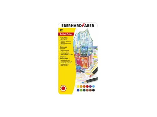 kleurpotloden Eberhard Faber Artist Color metaaletui a 12 stuks