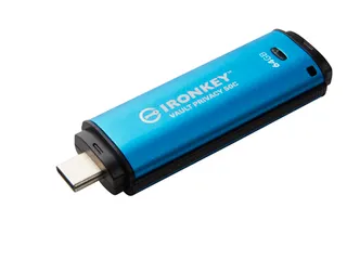 64GB USB-C IronKey Vault Privacy 50C AES-256 versleuteling, FIPS 197 - 9