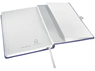 Leitz Style notitieboek A5 gelijnd met harde kaft Titanium Blauw - 9