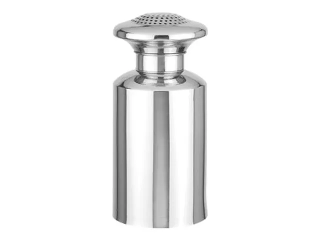 Zoutstrooier 17 cm RVS met schroefdop hoogte 17cm