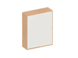 schuifdeurkast,HxBxD 1540x1200x430mm,decor romp beuken,decor front wit