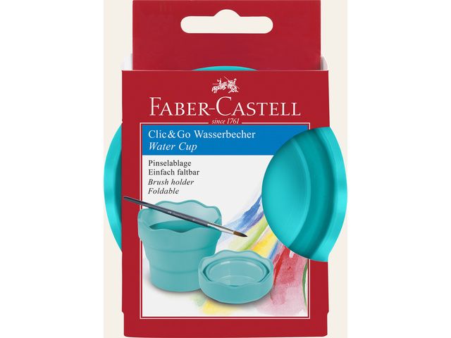 Watercup Faber-Castell Clic & Go turquoise | FaberCastellShop.nl