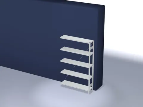 systeemstelling,aanbouwveld,HxBxD 2000x1310x335mm,vakl. 200kg