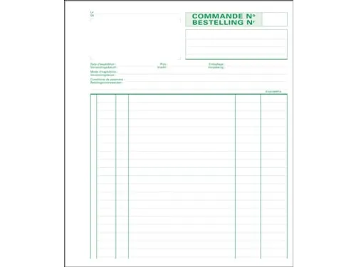 Bestellingen 21 X 18 Cm Bilingue Dupli 50 X 2 Vel