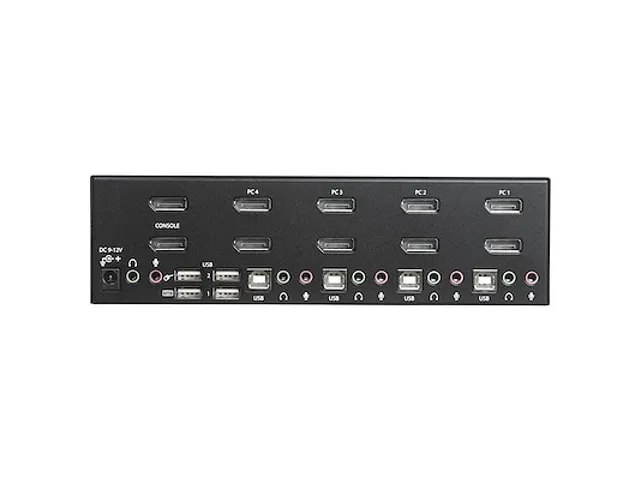 4 poorts Dual DisplayPort KVM switch 4K 60Hz
