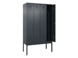 locker voor scheiding van kleding,HxBxD 2120x1200x500mm,4vak