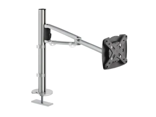 monitorarm,zuil/2-dlg. arm,m. tafelbevestiging,H 400mm,alu/kunststof