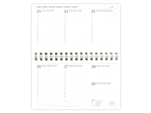 Agendavulling 2027 Ryam Memoplan 7 Compact 7 dagen/2pagina's landscape