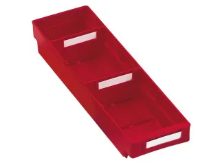 Stellingbak Extra Vlak Pp Hxbxd 65X120X400Mm Rood - 1