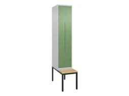 Z-garderobekast,HxBxD 2120x400x815mm,2vak,vak B 400mm,cil.-slot