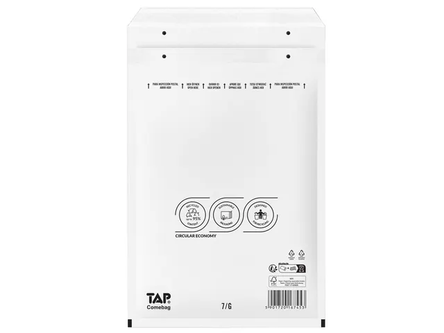 Envelop IEZZY Comebag luchtkussen nr. 17 250x350 wit 100 stuks