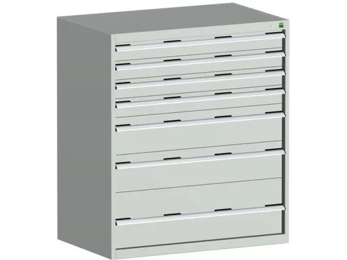 Ladekast 1200x1050x750mm 7laden 75kg Kleur Ral3004