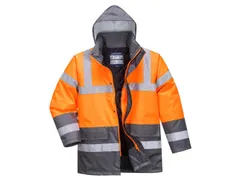 Portwest S467 hi-vis parka, oranje/grijs, maat S, per stuk