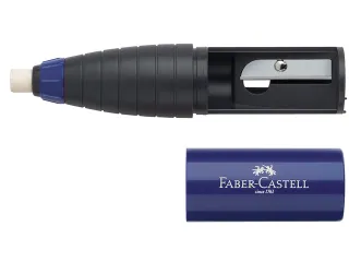 gum/potloodslijper Faber-Castell Combi rood/blauw display a 12 stuks - 3