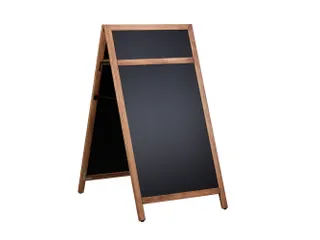 Europel Krijtstoepbord met Topbord 660 x 1280 mm DELUX Natural - 2