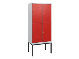 dubbeldekse locker,HxBxD 1950x800x500mm,2x2vak.,vak B 400mm