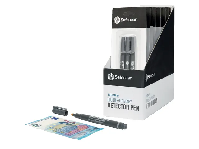 Valsgeld detectiepen Safescan 30 grijs blister à 3 stuks