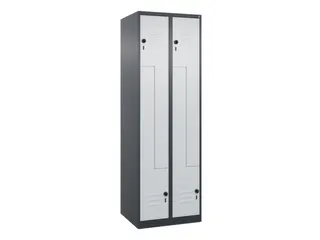 Z-garderobekast,HxBxD 1850x600x500mm,vak B 150/300mm,draaigrendel - 1