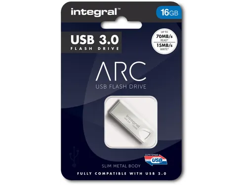 Arc Usb Stick 3.0 16 Gb Zilver