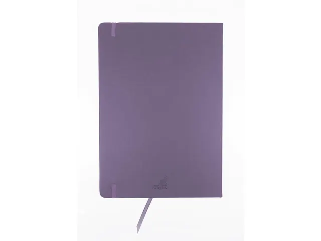 Schetsboek Kangaro A4 heather purple PU HC 80 vel 140gr roomwit met el