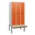 locker met bank,HxBxD 1950x900x815mm,3vak,vak B 300mm,draaigrendel