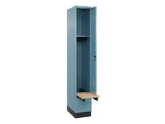 locker met bank,HxBxD 1950x300x815mm,1vak,vak B 300mm,cilinderslot