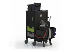 dweilwagen,HxBxD 1210x680x860mm,emmer 2x15l zwart,mopwringer/houder