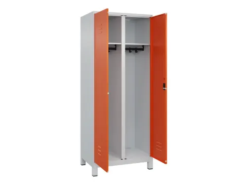 locker voor scheiding van kleding,HxBxD 1950x800x500mm,2vak